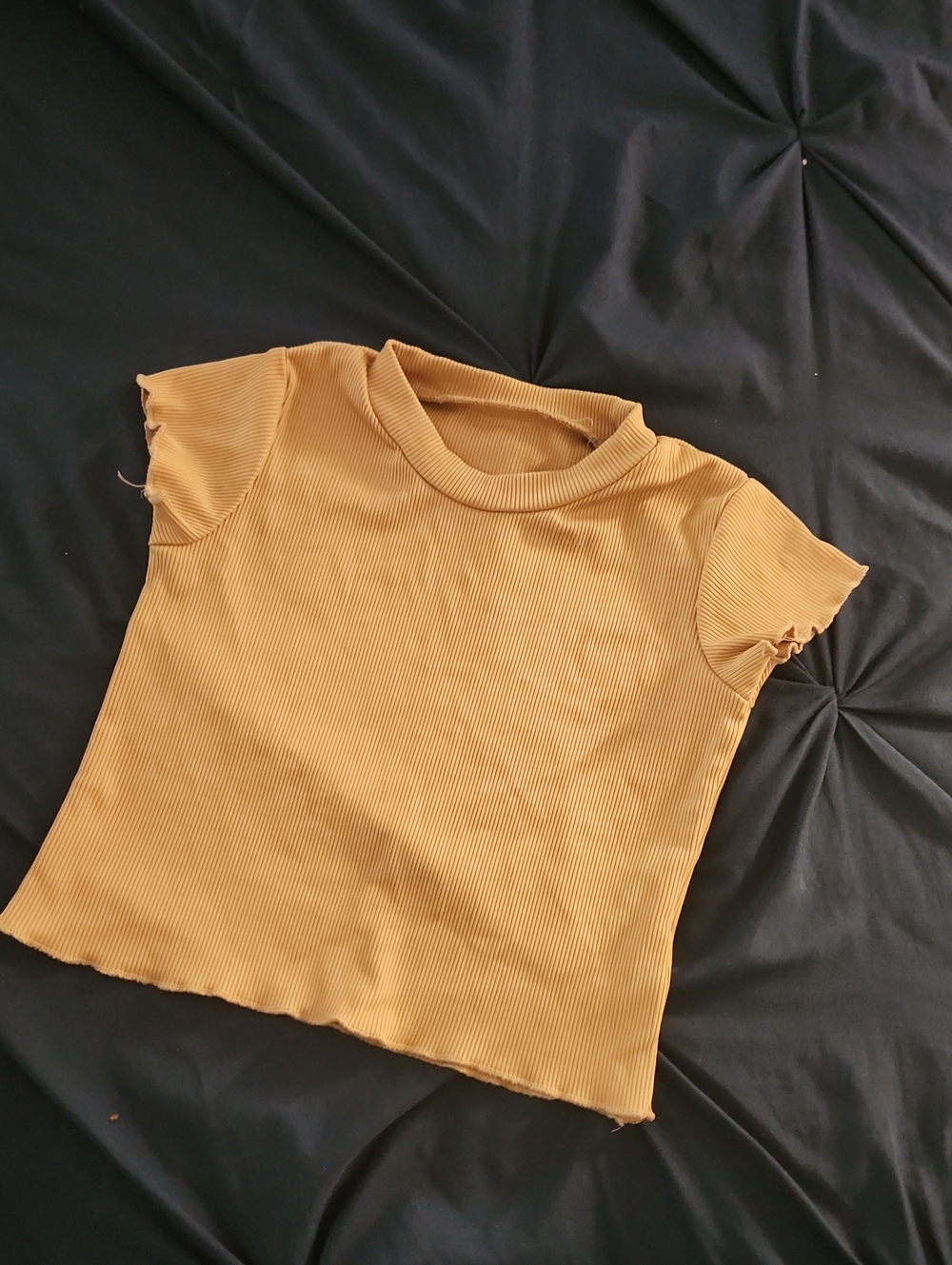 Kids Ribbed Short Sleeve Tee